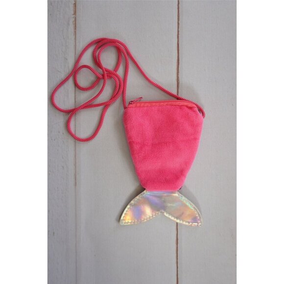 Sequined Mermaid Lanyard Coin Bag Small Wallet Children's Bag Fish Tail - Picture 4 of 7